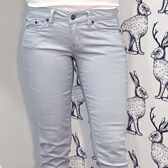 NWOT Women's Prana Kayla Stretch Pants Jeans LtGray Sz2/4 - Picture 1 of 8